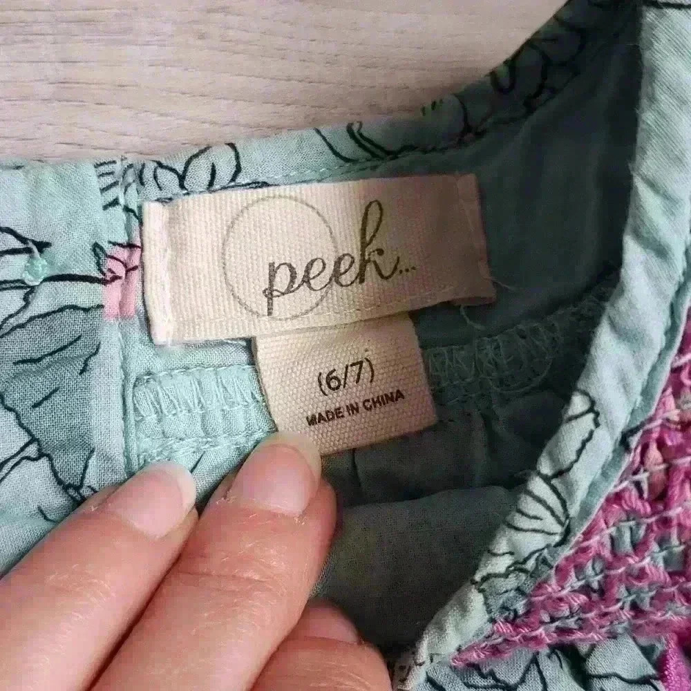 Peek Girls Floral Dress Size 6/7 - Picture 4 of 8